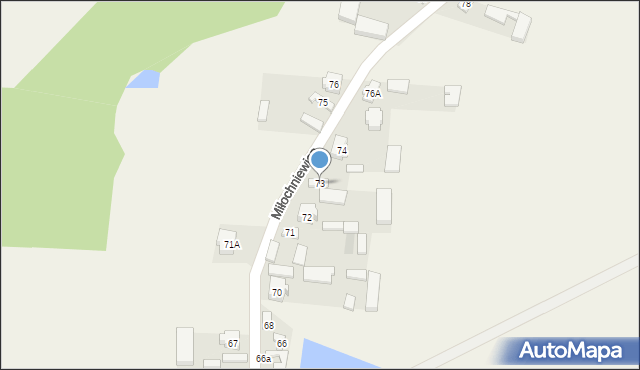 Miłochniewice, Miłochniewice, 73, mapa Miłochniewice