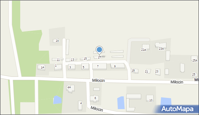 Miłocin, Miłocin, 17, mapa Miłocin