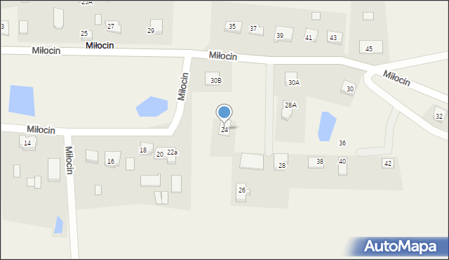 Miłocin, Miłocin, 24, mapa Miłocin