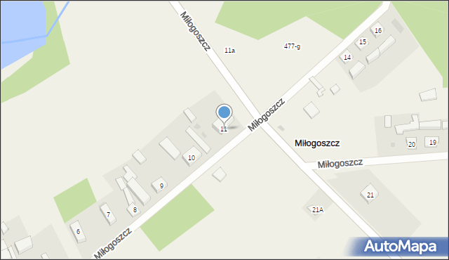 Miłogoszcz, Miłogoszcz, 11, mapa Miłogoszcz