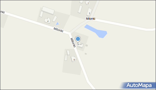 Milonki, Milonki, 7, mapa Milonki