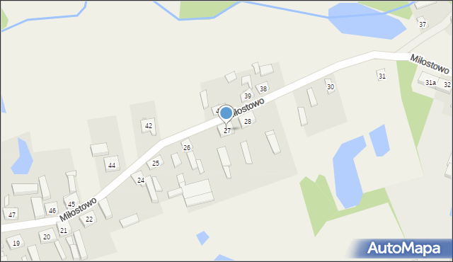 Miłostowo, Miłostowo, 27, mapa Miłostowo