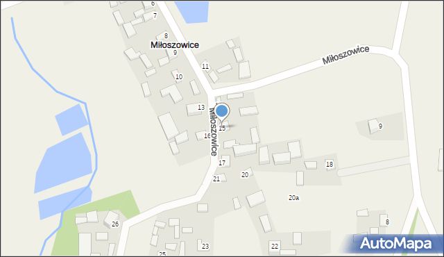 Miłoszowice, Miłoszowice, 15, mapa Miłoszowice