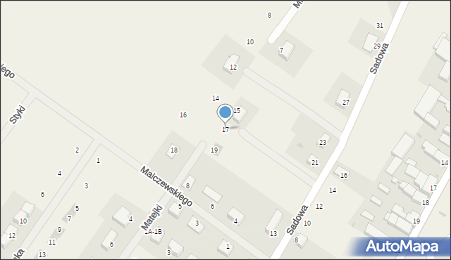 Miłoszyce, Michałowskiego Piotra, 17, mapa Miłoszyce