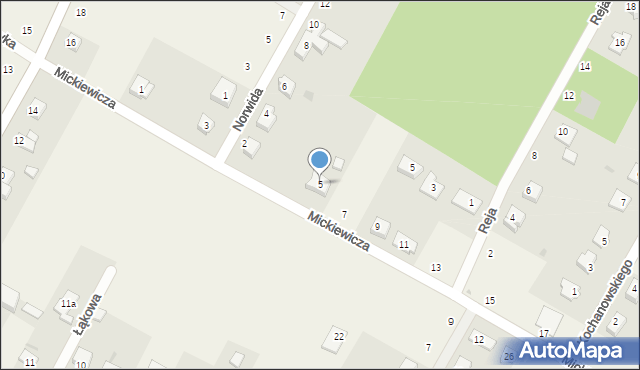 Miłoszyce, Mickiewicza Adama, 5, mapa Miłoszyce