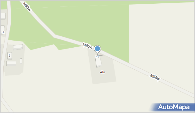 Miłów, Miłów, 41, mapa Miłów