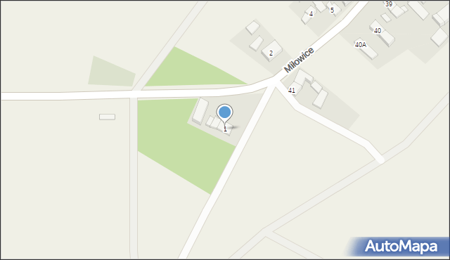 Miłowice, Miłowice, 1, mapa Miłowice