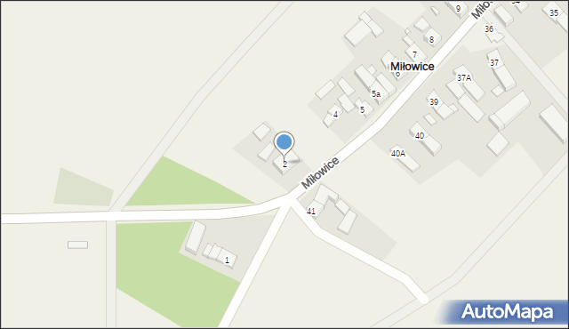 Miłowice, Miłowice, 2, mapa Miłowice