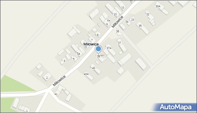 Miłowice, Miłowice, 39, mapa Miłowice