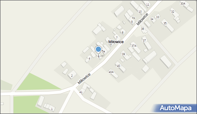 Miłowice, Miłowice, 5, mapa Miłowice