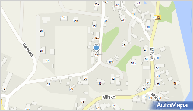 Milsko, Milsko, 33, mapa Milsko