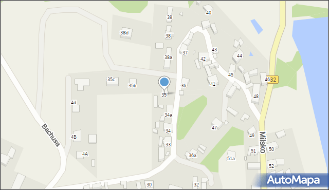 Milsko, Milsko, 35, mapa Milsko