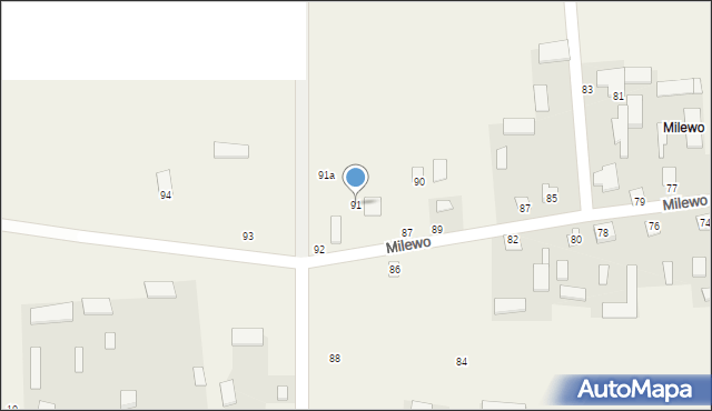 Minczewo, Minczewo, 91, mapa Minczewo