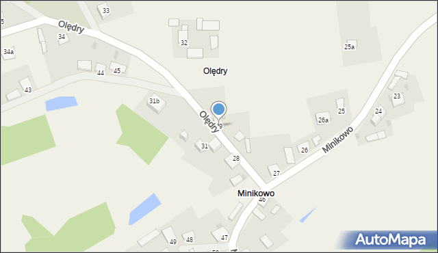 Minikowo, Minikowo, 30, mapa Minikowo