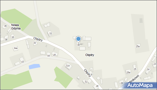 Minikowo, Minikowo, 32, mapa Minikowo