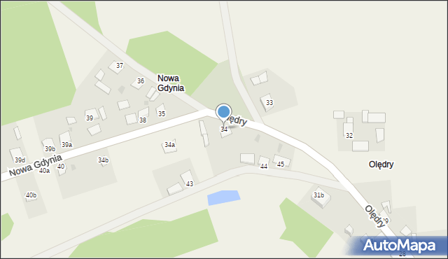 Minikowo, Minikowo, 34, mapa Minikowo