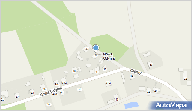 Minikowo, Minikowo, 36, mapa Minikowo