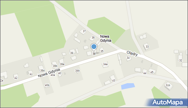 Minikowo, Minikowo, 38, mapa Minikowo