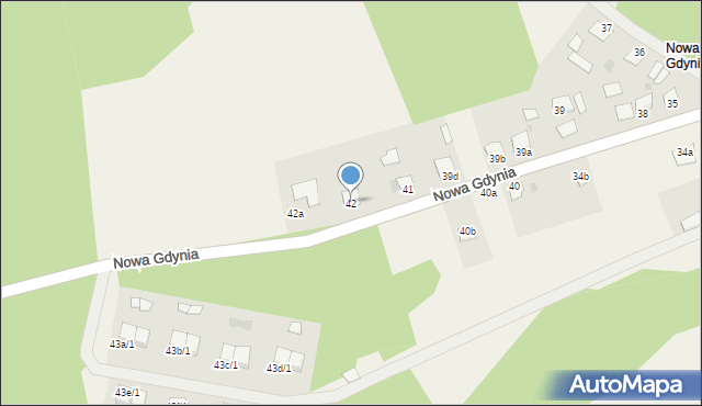 Minikowo, Minikowo, 42, mapa Minikowo