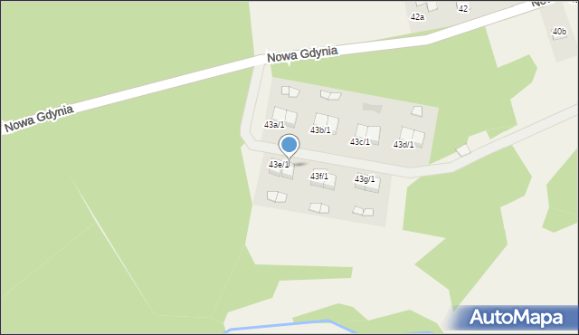 Minikowo, Minikowo, 43e/2, mapa Minikowo