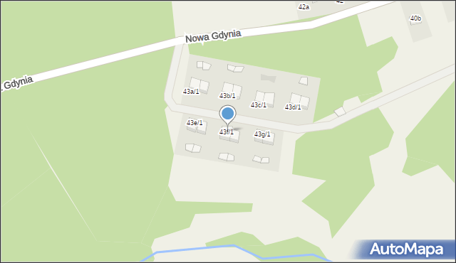 Minikowo, Minikowo, 43f/1, mapa Minikowo