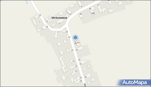 Minkowskie, Minkowskie, 44, mapa Minkowskie