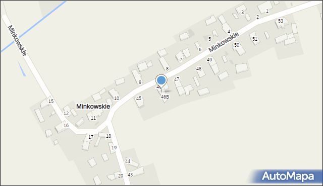 Minkowskie, Minkowskie, 46A, mapa Minkowskie