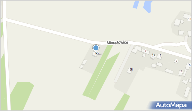 Minostowice, Minostowice, 1c, mapa Minostowice