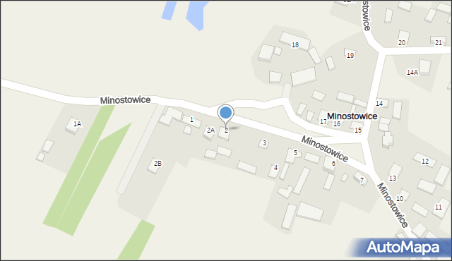 Minostowice, Minostowice, 2, mapa Minostowice