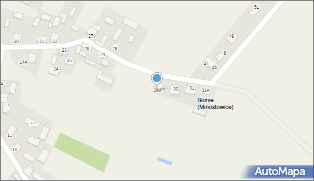 Minostowice, Minostowice, 29d, mapa Minostowice
