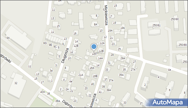 Mińsk Mazowiecki, Mickiewicza Adama, 12C, mapa Mińsk Mazowiecki