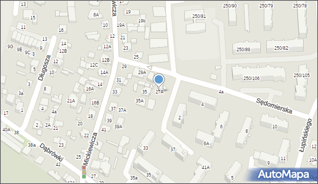 Mińsk Mazowiecki, Mickiewicza Adama, 27A, mapa Mińsk Mazowiecki