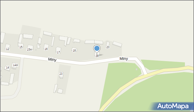 Miny, Miny, 19, mapa Miny