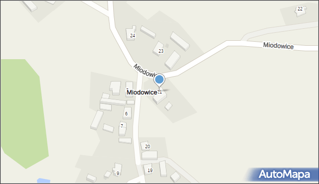 Miodowice, Miodowice, 21, mapa Miodowice