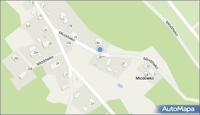 Miodówko, Miodówko, 19, mapa Miodówko