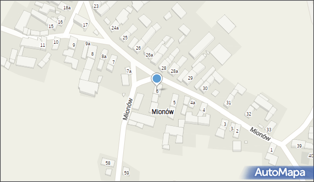 Mionów, Mionów, 6, mapa Mionów