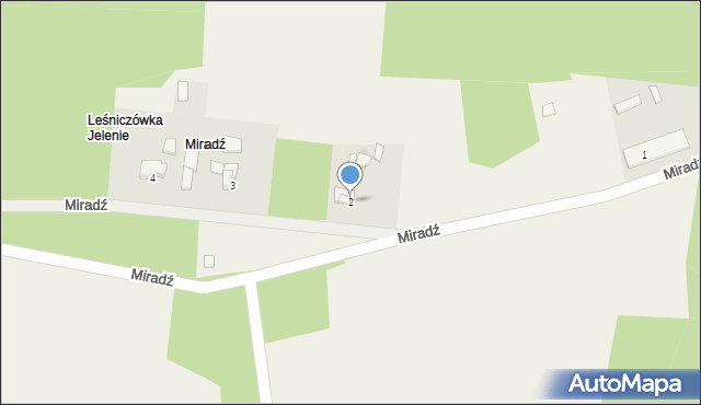 Miradź, Miradź, 2, mapa Miradź