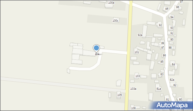 Mirków, Mirków, 104a, mapa Mirków