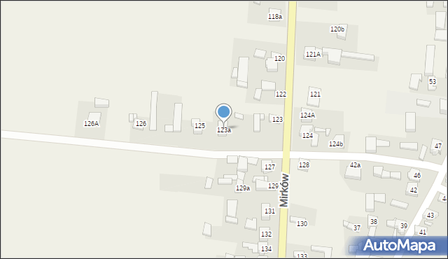 Mirków, Mirków, 123a, mapa Mirków