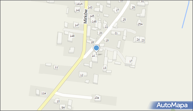 Mirków, Mirków, 16, mapa Mirków