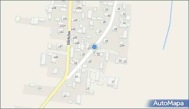 Mirków, Mirków, 21a, mapa Mirków