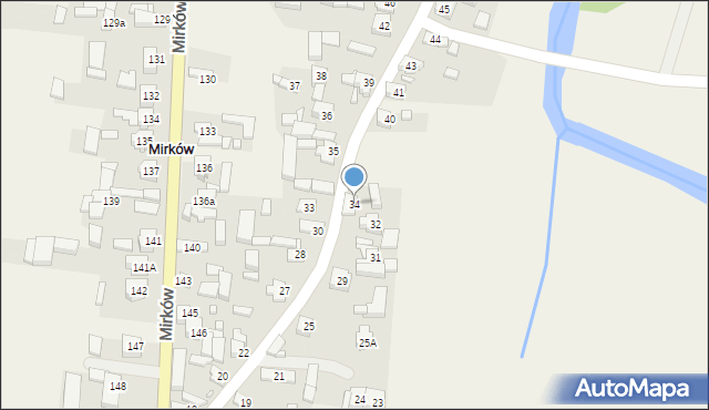 Mirków, Mirków, 34, mapa Mirków