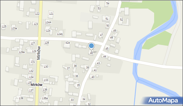 Mirków, Mirków, 42, mapa Mirków