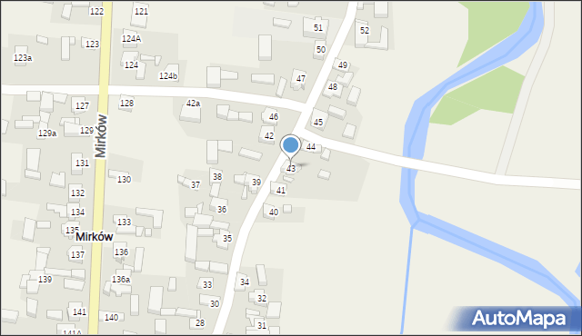 Mirków, Mirków, 43, mapa Mirków