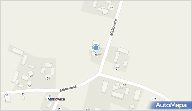 Mirkowice, Mirkowice, 26, mapa Mirkowice