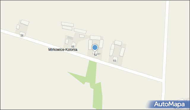 Mirkowice, Mirkowice, 54, mapa Mirkowice