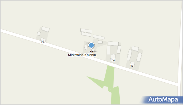 Mirkowice, Mirkowice, 55, mapa Mirkowice