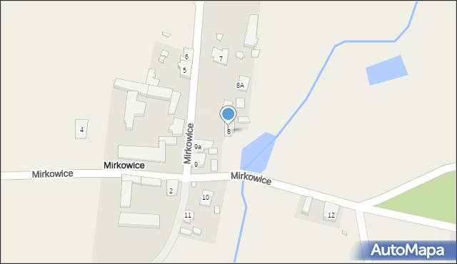 Mirkowice, Mirkowice, 8, mapa Mirkowice