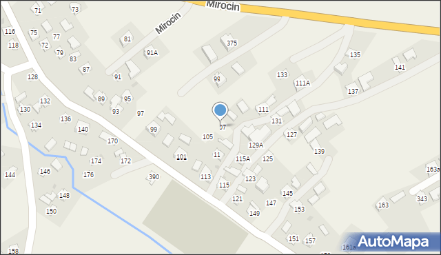 Mirocin, Mirocin, 107, mapa Mirocin