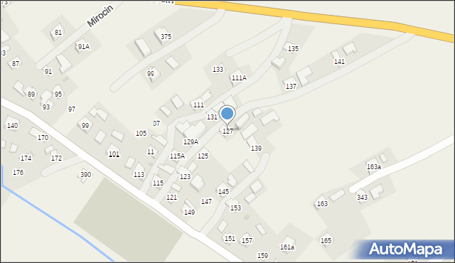 Mirocin, Mirocin, 127, mapa Mirocin
